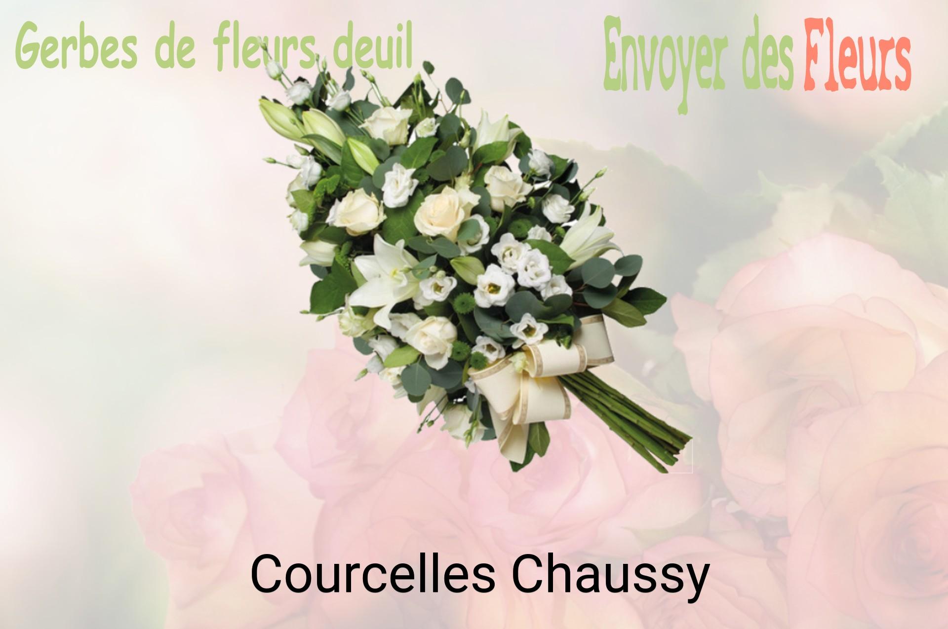 Gerbe de fleurs de deuil livrée à Courcelles-Chaussy
